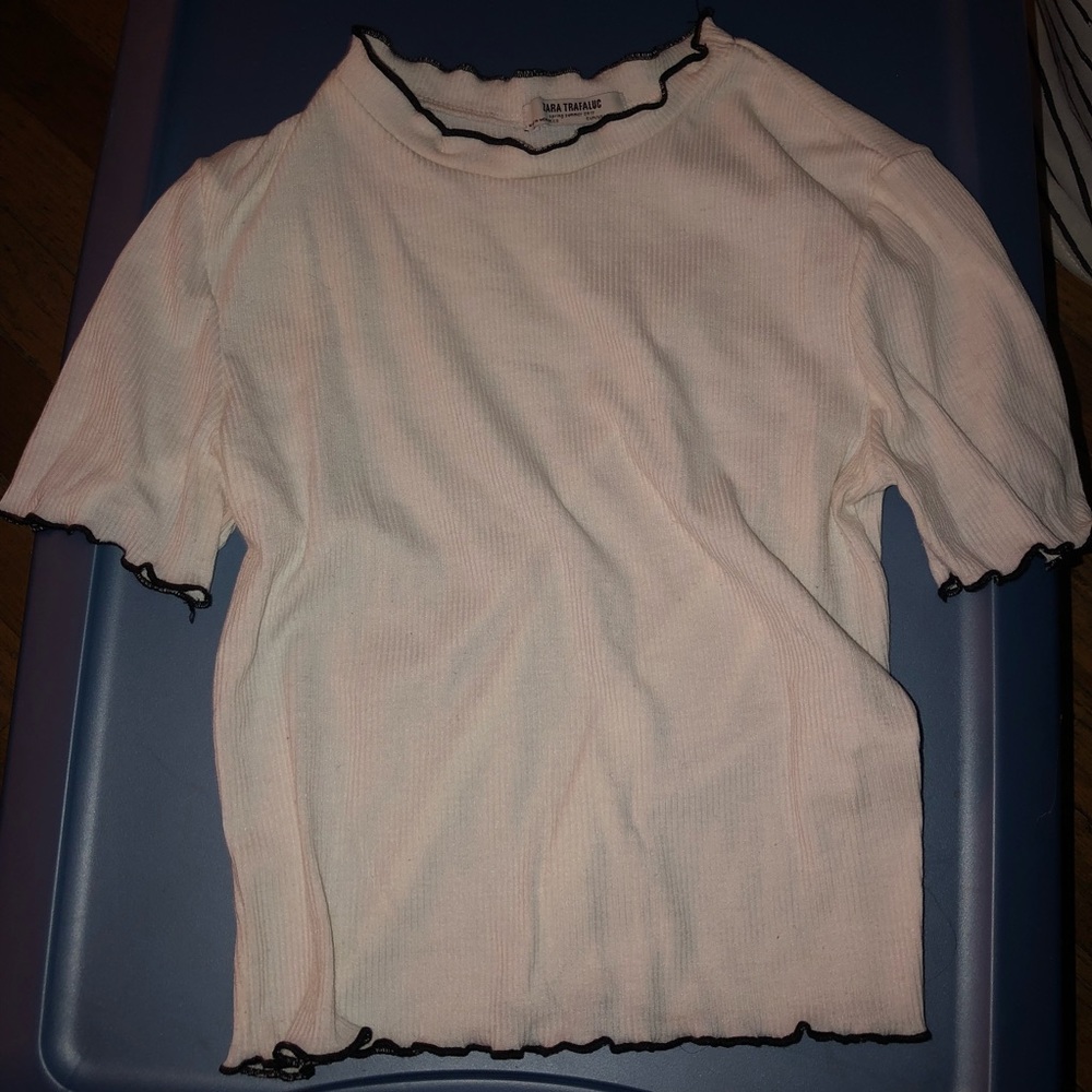 Zara Mock Neck Shirt